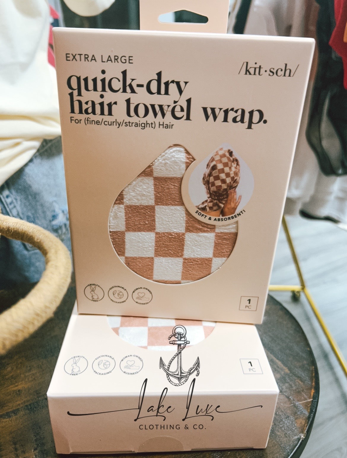 XL quick dry hair wrap - Kitsch brand