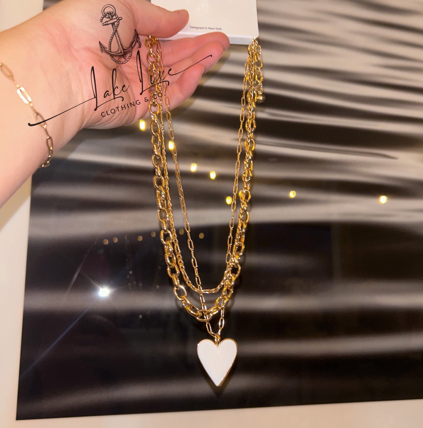 Layered heart necklace (choose)