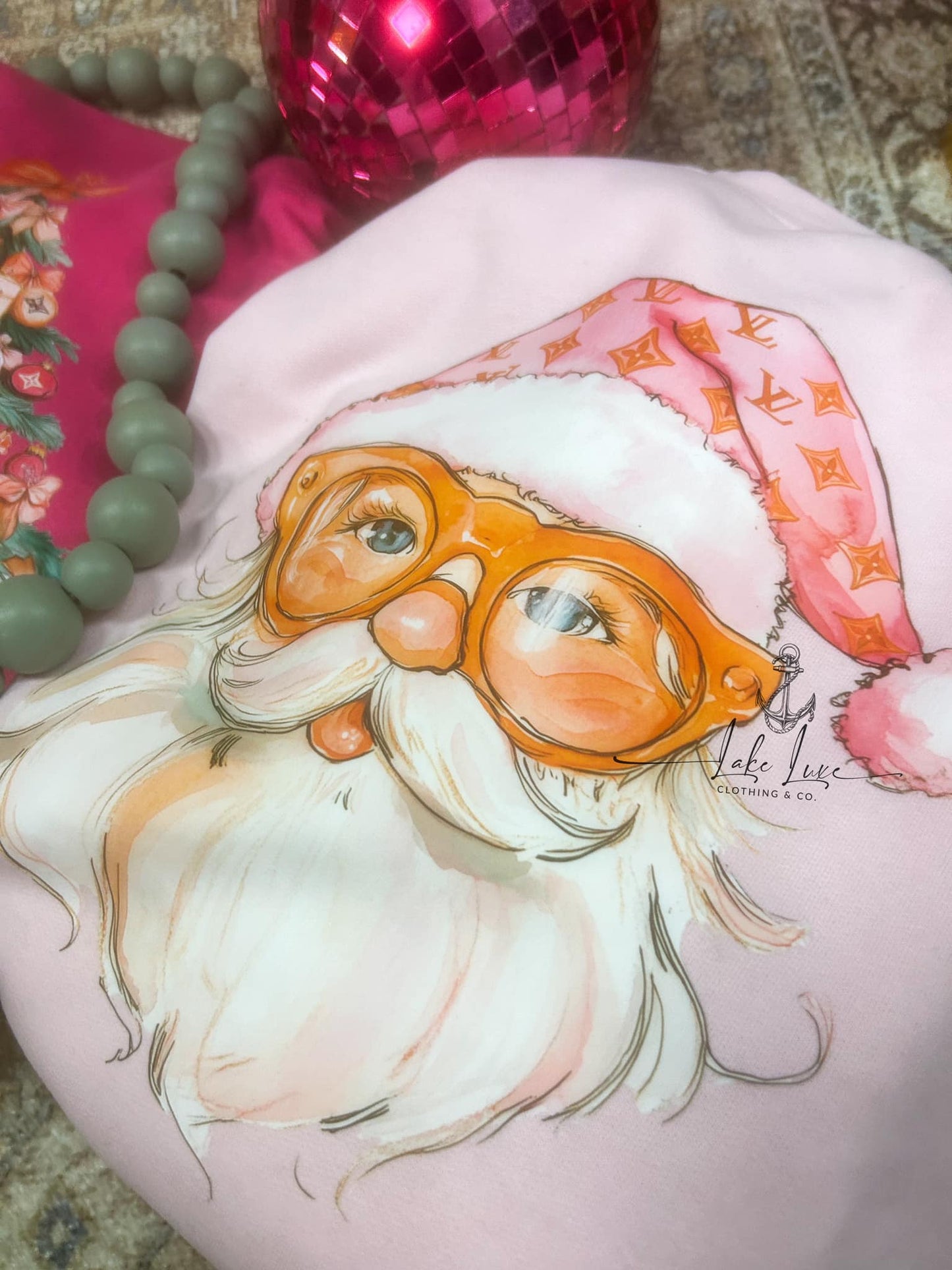 Bougie Santa sweatshirt pink