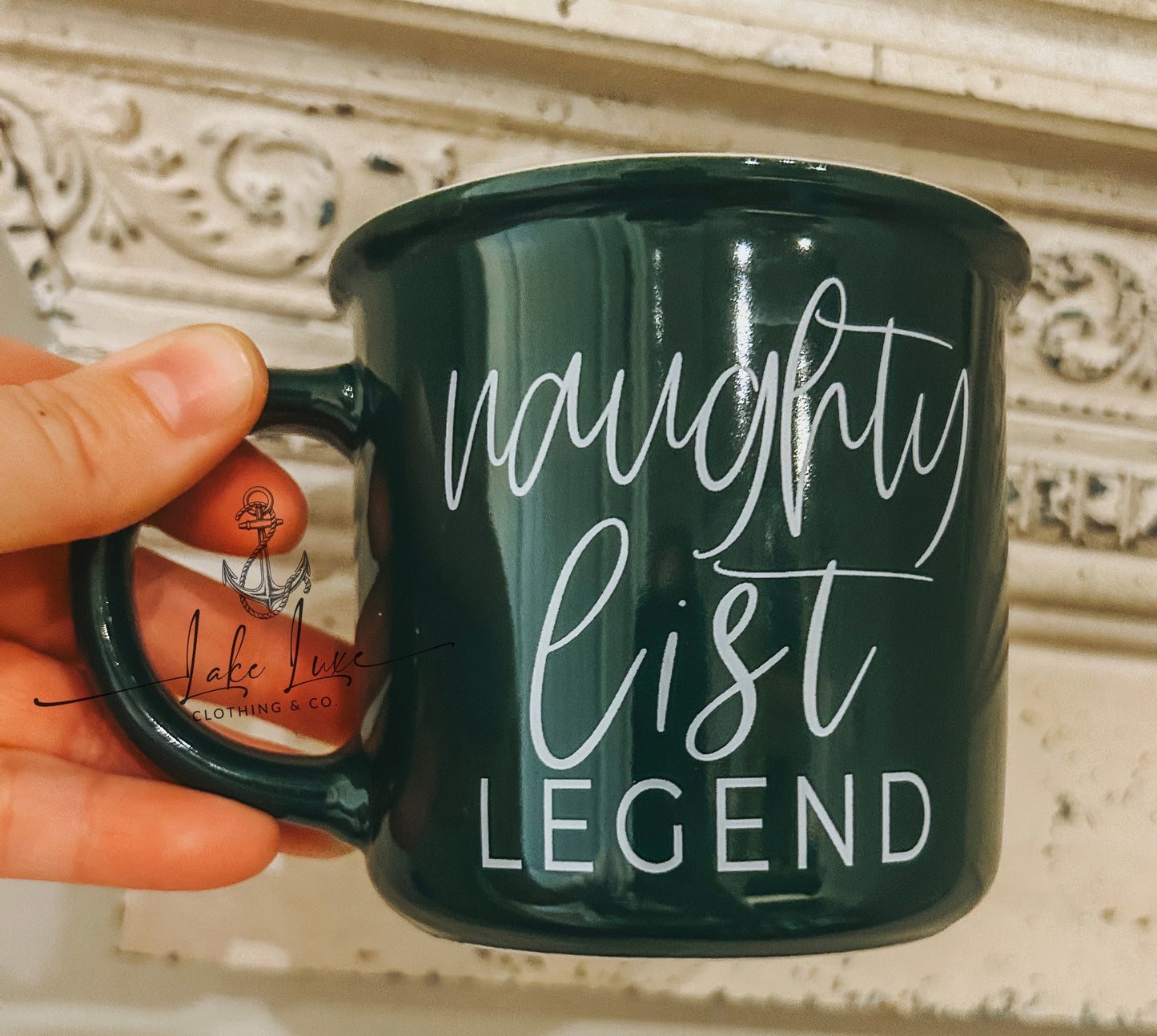 Naughty list legend coffee mug