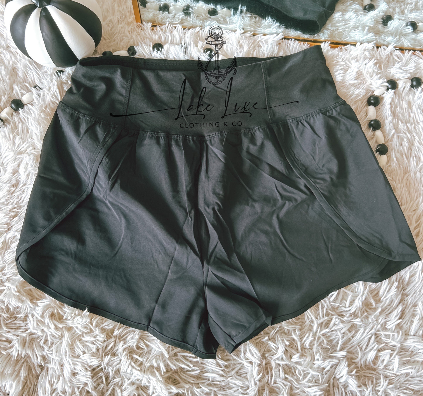 Black athletic shorts 1x-3x