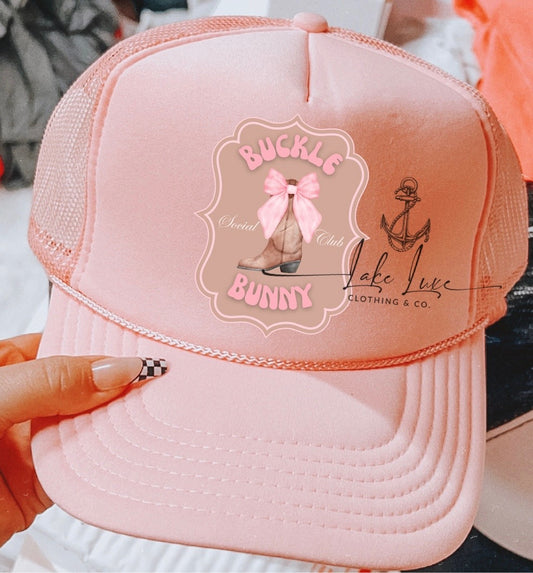 Buckle Bunny Social Club trucker - made to order